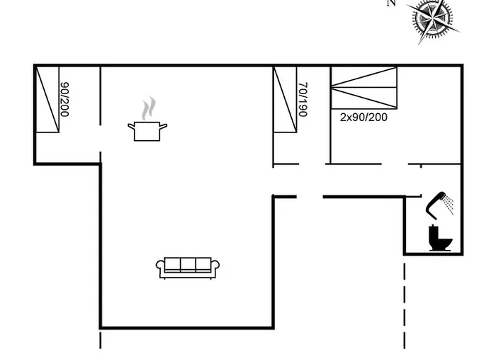 Сasa de vacaciones Ami - 200m From The Sea By Interhome Vejers Strand